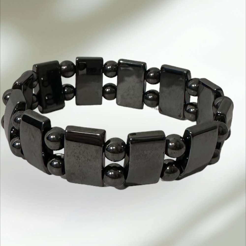 Magnetic Hematite Stretch Bracelet